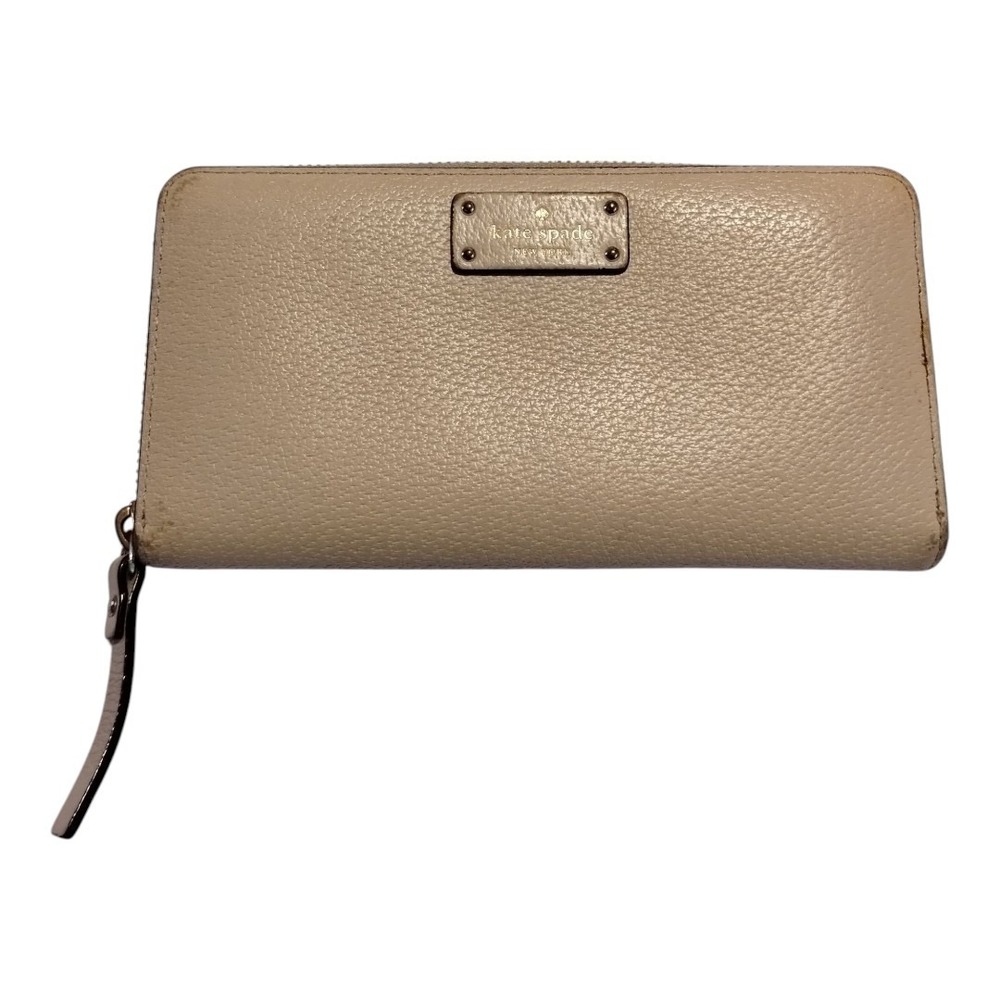 KATE SPADE Neda Grove Street Knowledge Full Zip Long Continental Wallet Leather